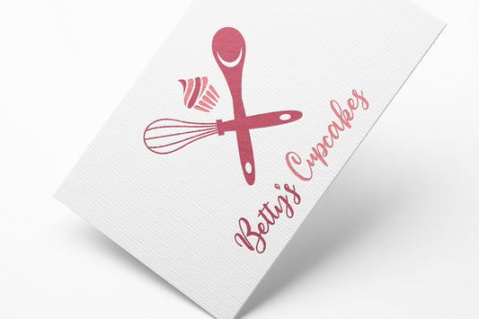 Logo Design - Cupcake Logo Design | Bakery Shop Logo | Pastry Chef | Baker Logo