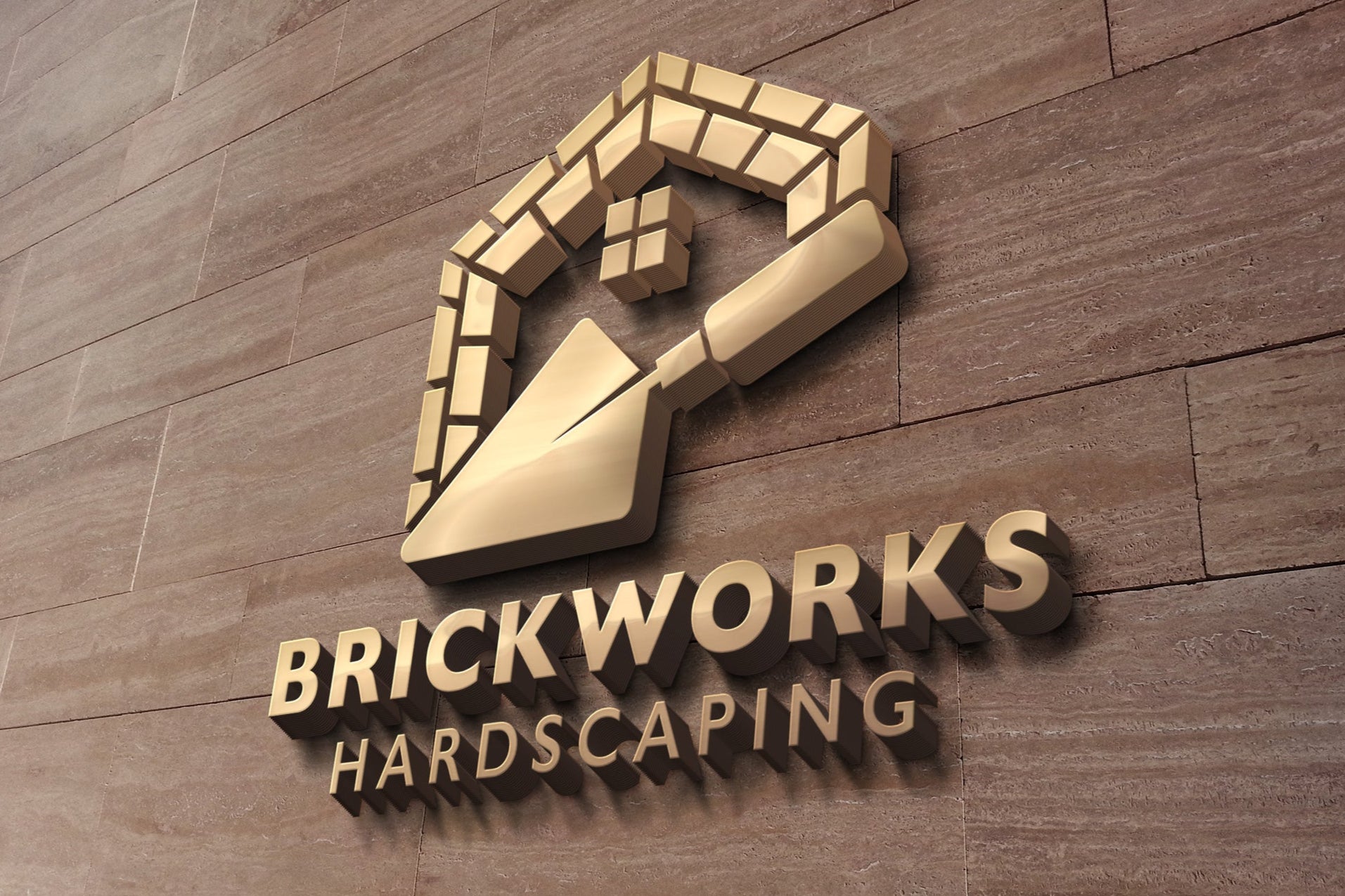 Logo Design - Construction Logo | Masonry Logo | Hardscaping Logo Design | Brick Logo Design
