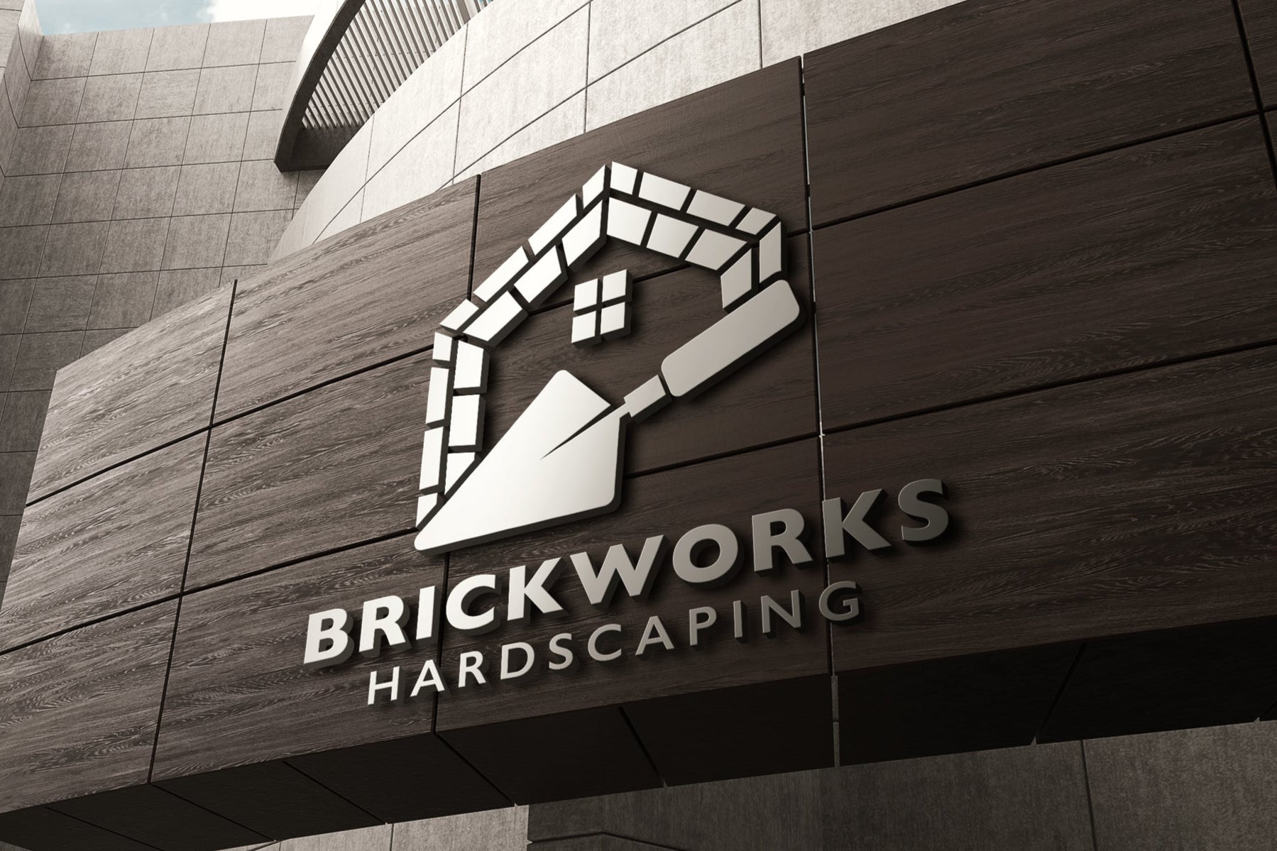 Logo Design - Construction Logo | Masonry Logo | Hardscaping Logo Design | Brick Logo Design