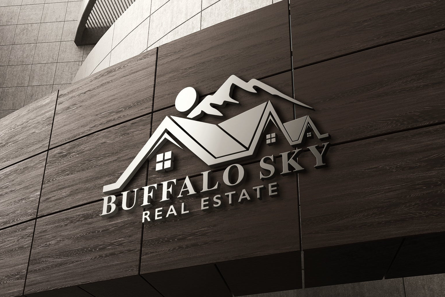 Logo Design - Realtor Logo Design | Real Estate Business Logo | Mountain Range | Realtor Branding