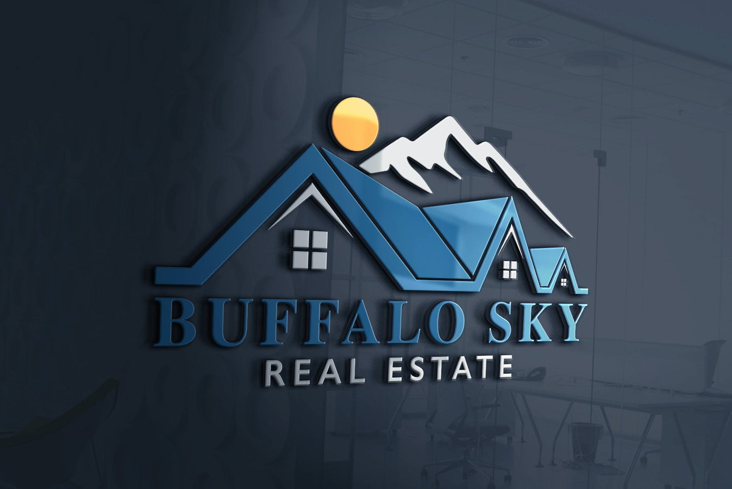 Logo Design - Realtor Logo Design | Real Estate Business Logo | Mountain Range | Realtor Branding