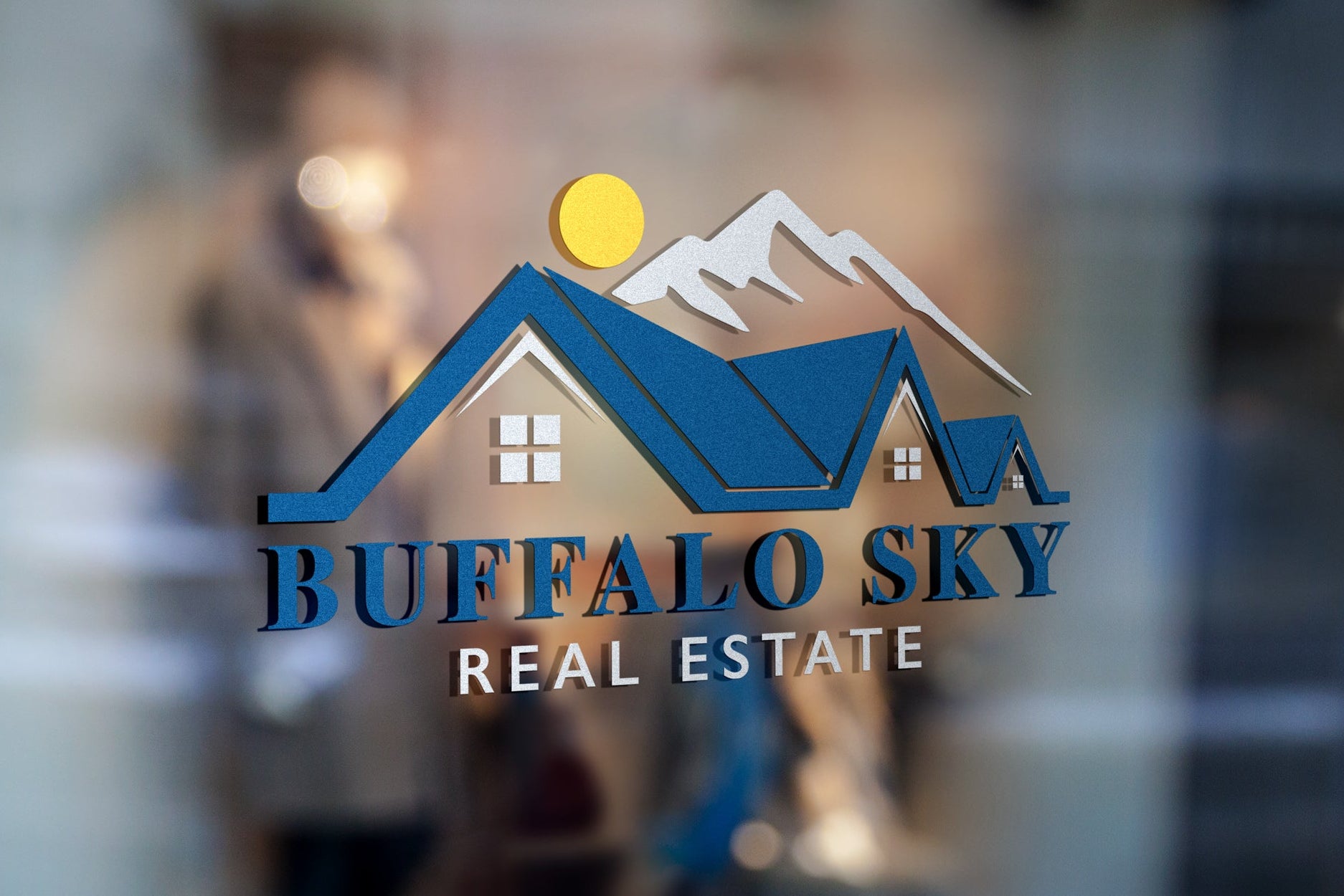 Logo Design - Realtor Logo Design | Real Estate Business Logo | Mountain Range | Realtor Branding