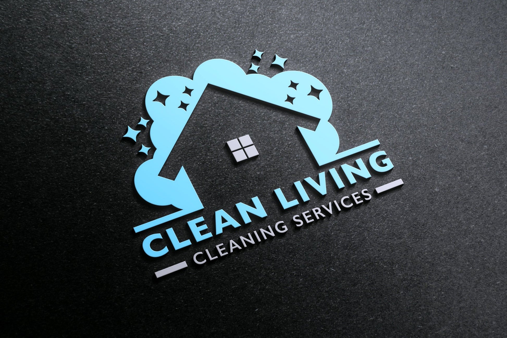 Logo Design - House Cleaning Design | Housekeeping Logo | Maid Services | Cleaning Business