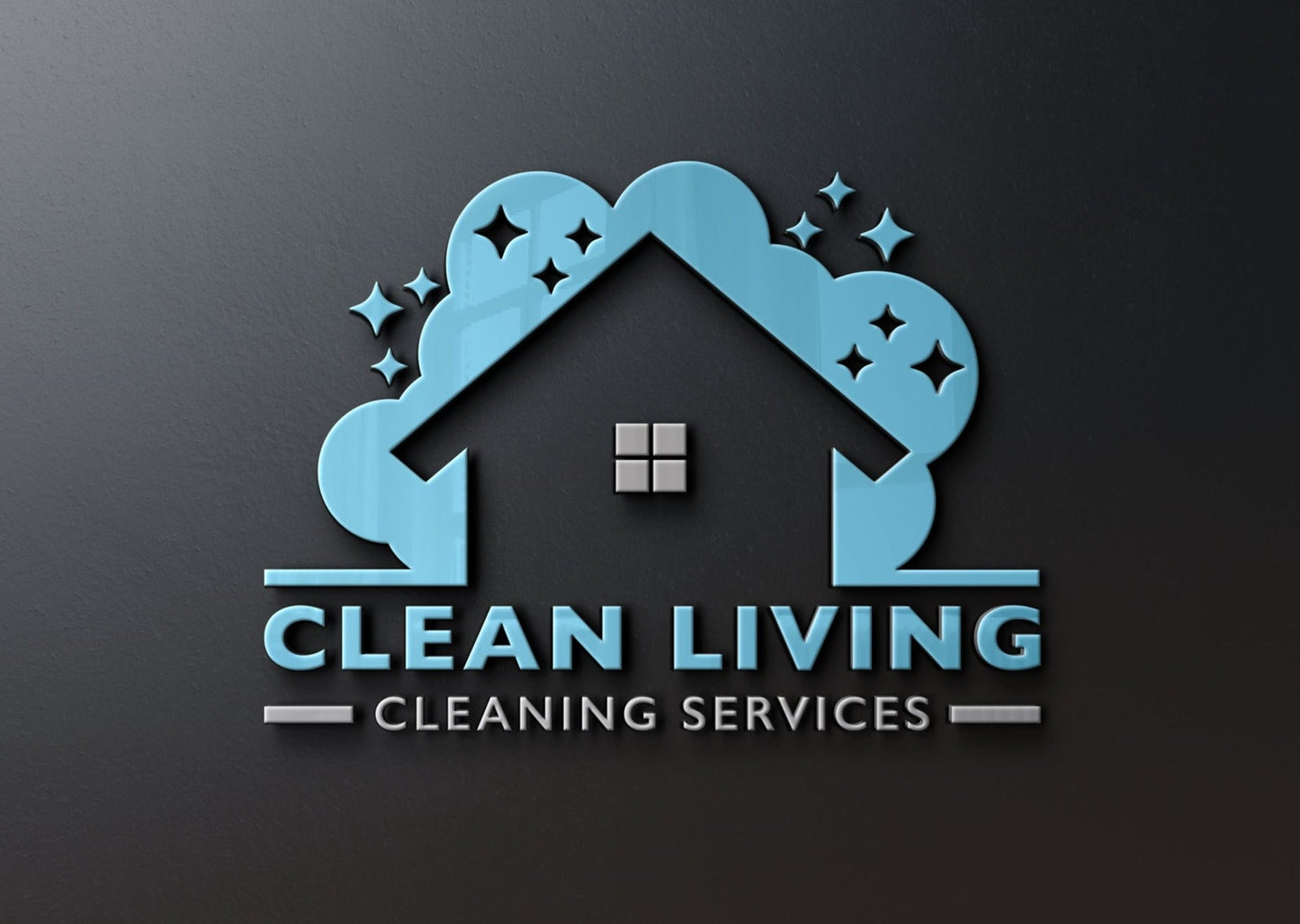 Logo Design - House Cleaning Design | Housekeeping Logo | Maid Services | Cleaning Business