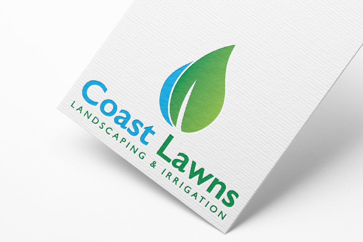 Logo Design - Landscaping Logo | Irrigation Logo Design | Lawn Care Logo | Yard Care | Leaf Design
