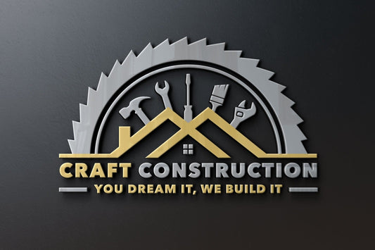 Construction Logo Design | Construction Company Logo | Home Remodeling Business Logo | Home Repair Services | Handyman Logo | Hammer Logo
