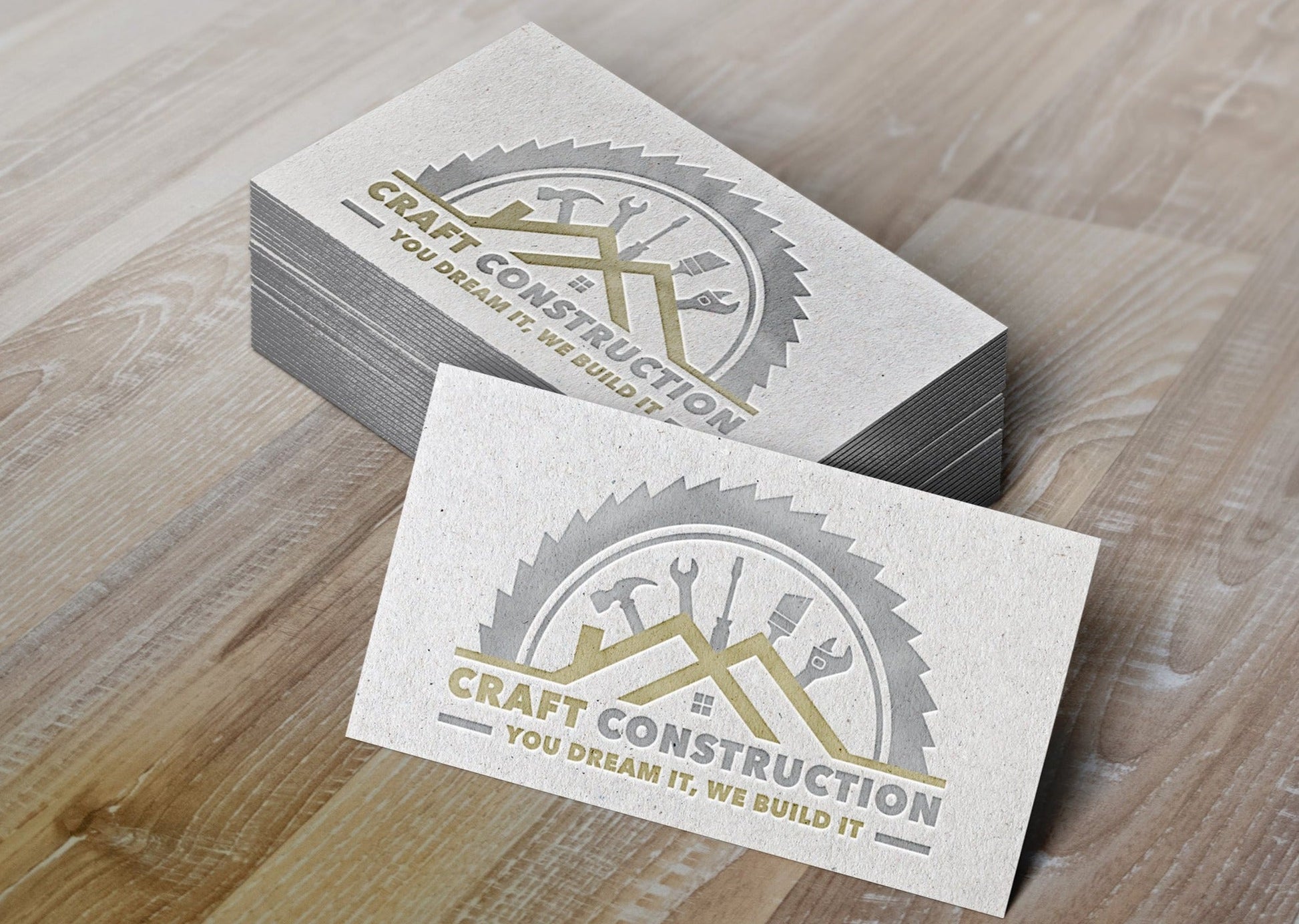 Construction Logo Design | Construction Company Logo | Home Remodeling Business Logo | Home Repair Services | Handyman Logo | Hammer Logo