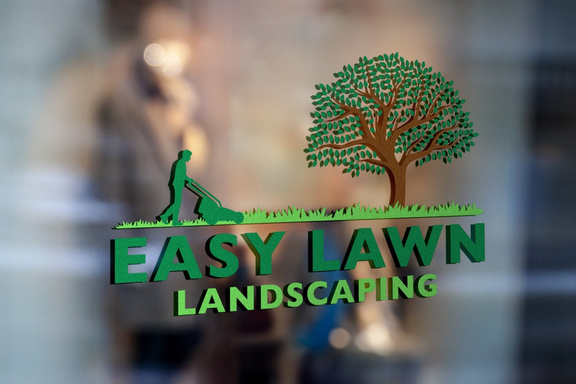 Lawn Care Logo Design | Landscaping Logo Design | Yard Care | Landscaping Company Logo | Lawn Maintenance | Landscaper | Lawn Mower Design