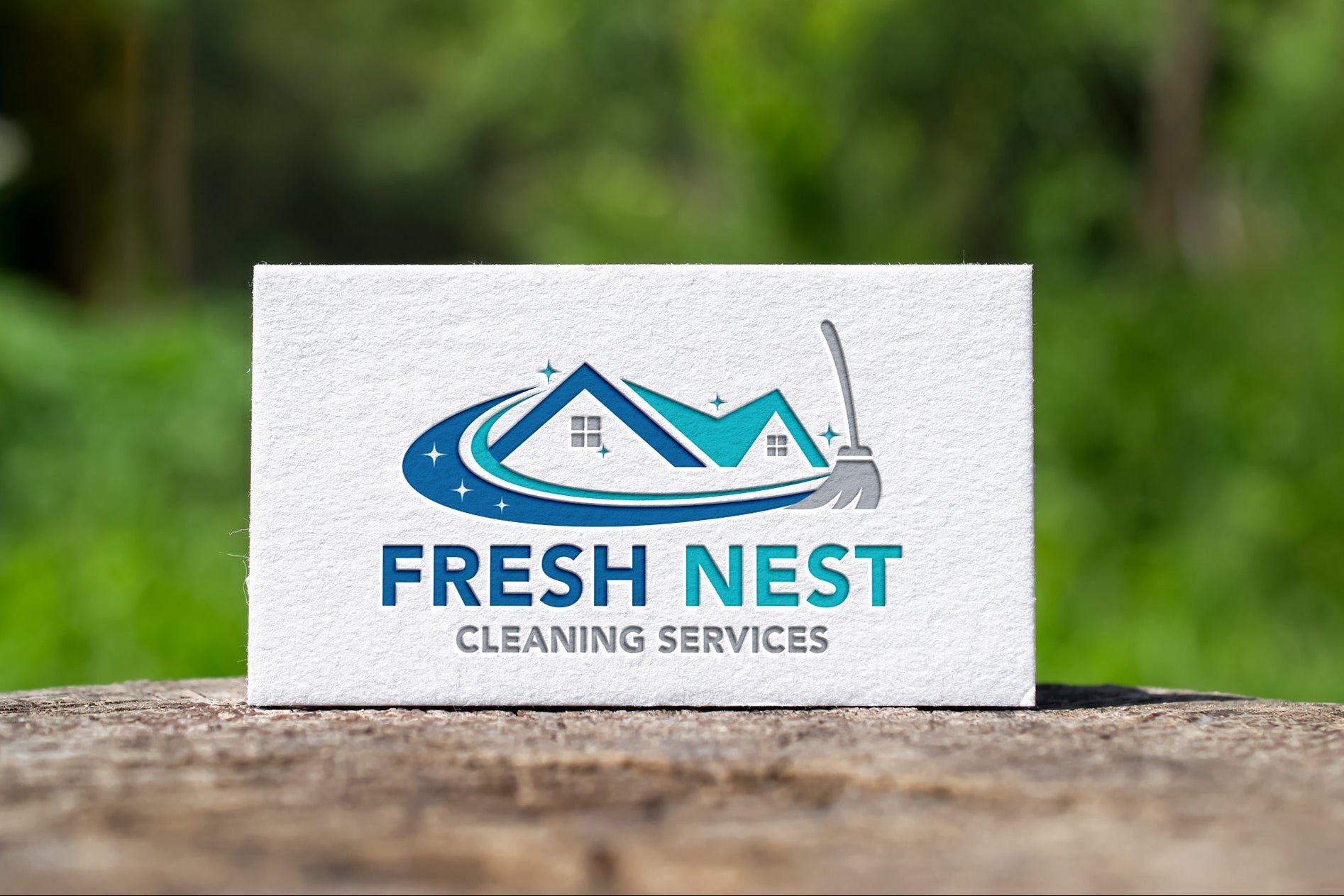 Logo Design - Cleaning Business Logo | House Cleaning Service Logo | Cleaning Services Logo Design
