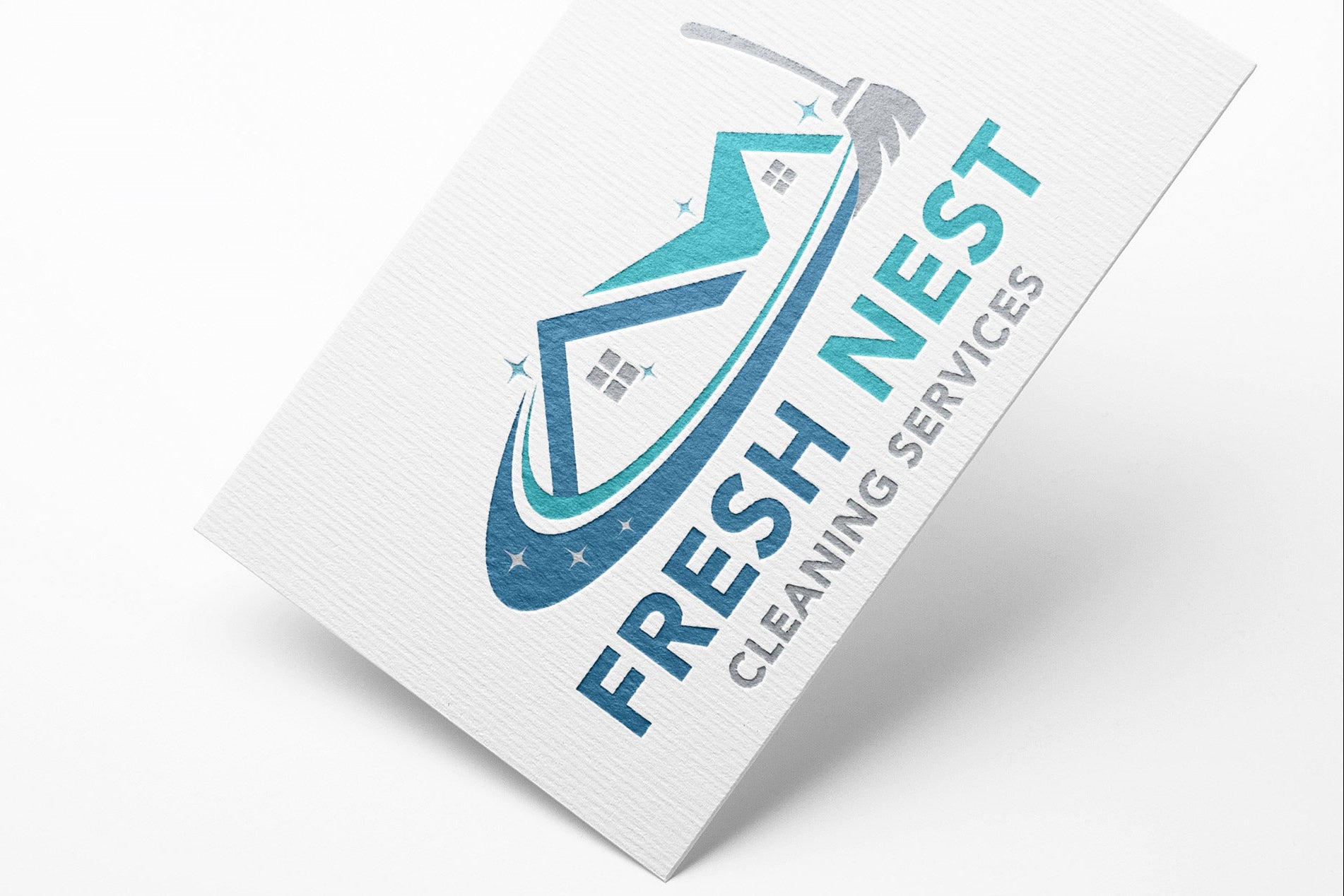 Logo Design - Cleaning Business Logo | House Cleaning Service Logo | Cleaning Services Logo Design