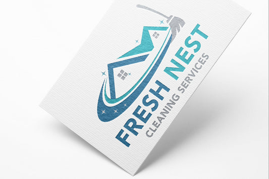 Logo Design - Cleaning Business Logo | House Cleaning Service Logo | Cleaning Services Logo Design