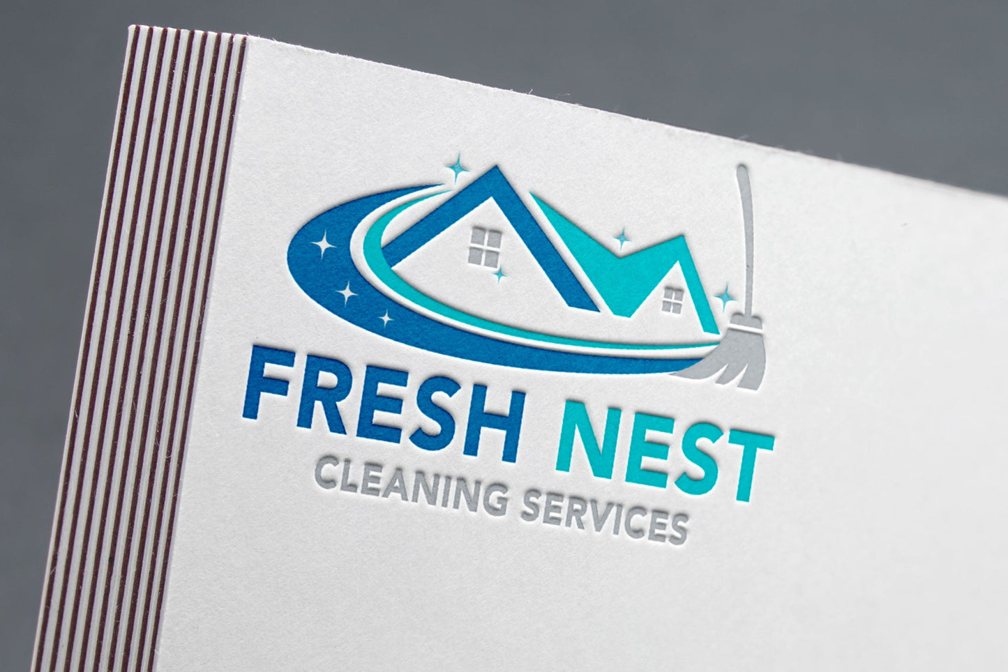 Logo Design - Cleaning Business Logo | House Cleaning Service Logo | Cleaning Services Logo Design