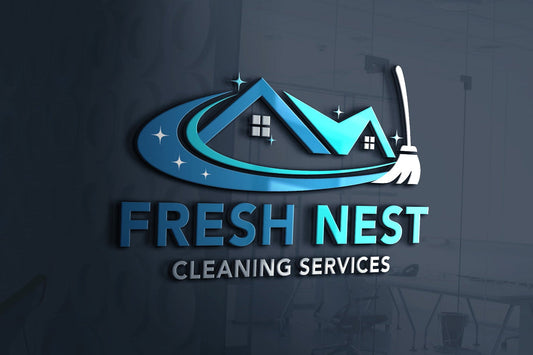 Logo Design - Cleaning Business Logo | House Cleaning Service Logo | Cleaning Services Logo Design