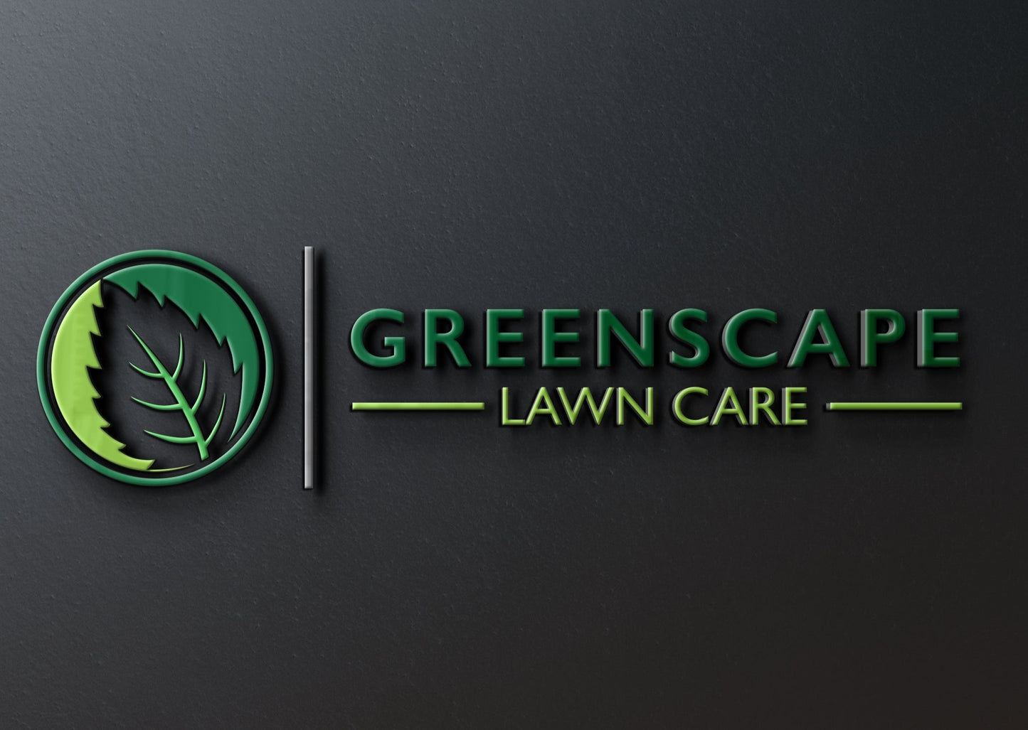 Logo Design - Lawn Care Logo | Lawn Maintenance Logo | Leaf Design | Landscaping Logo