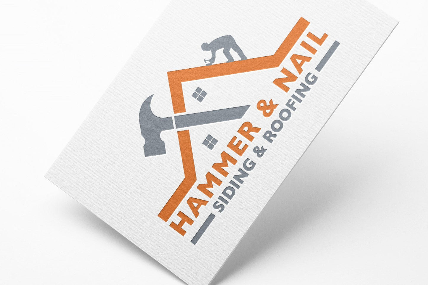 Logo Design - Construction Business Logo | House Design | Hammer Design | HandyMan Services Logo