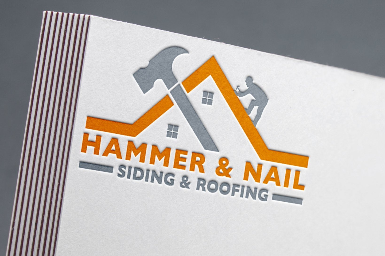 Logo Design - Construction Business Logo | House Design | Hammer Design | HandyMan Services Logo