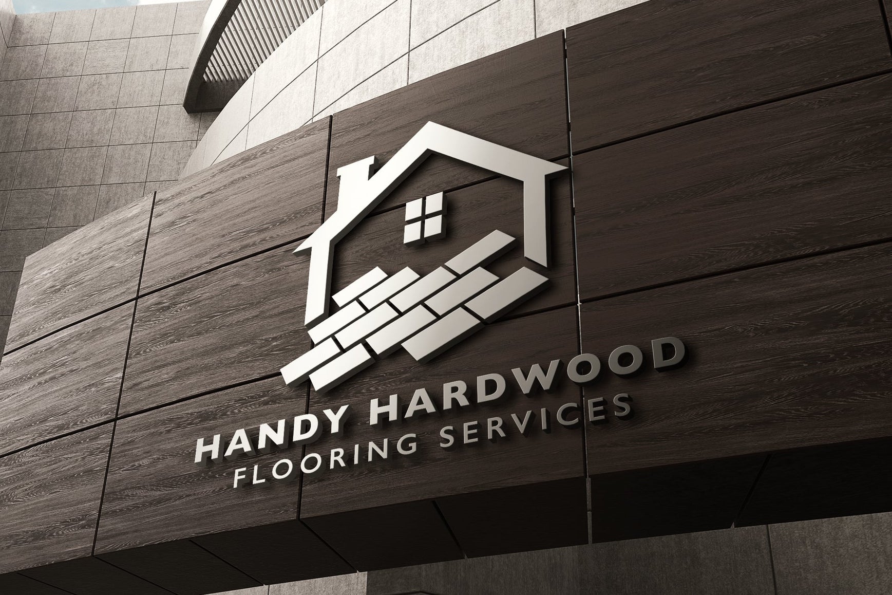 Logo Design - Home Remodeling Logo | Home Renovation Logo | Flooring Business Logo | Flooring Services