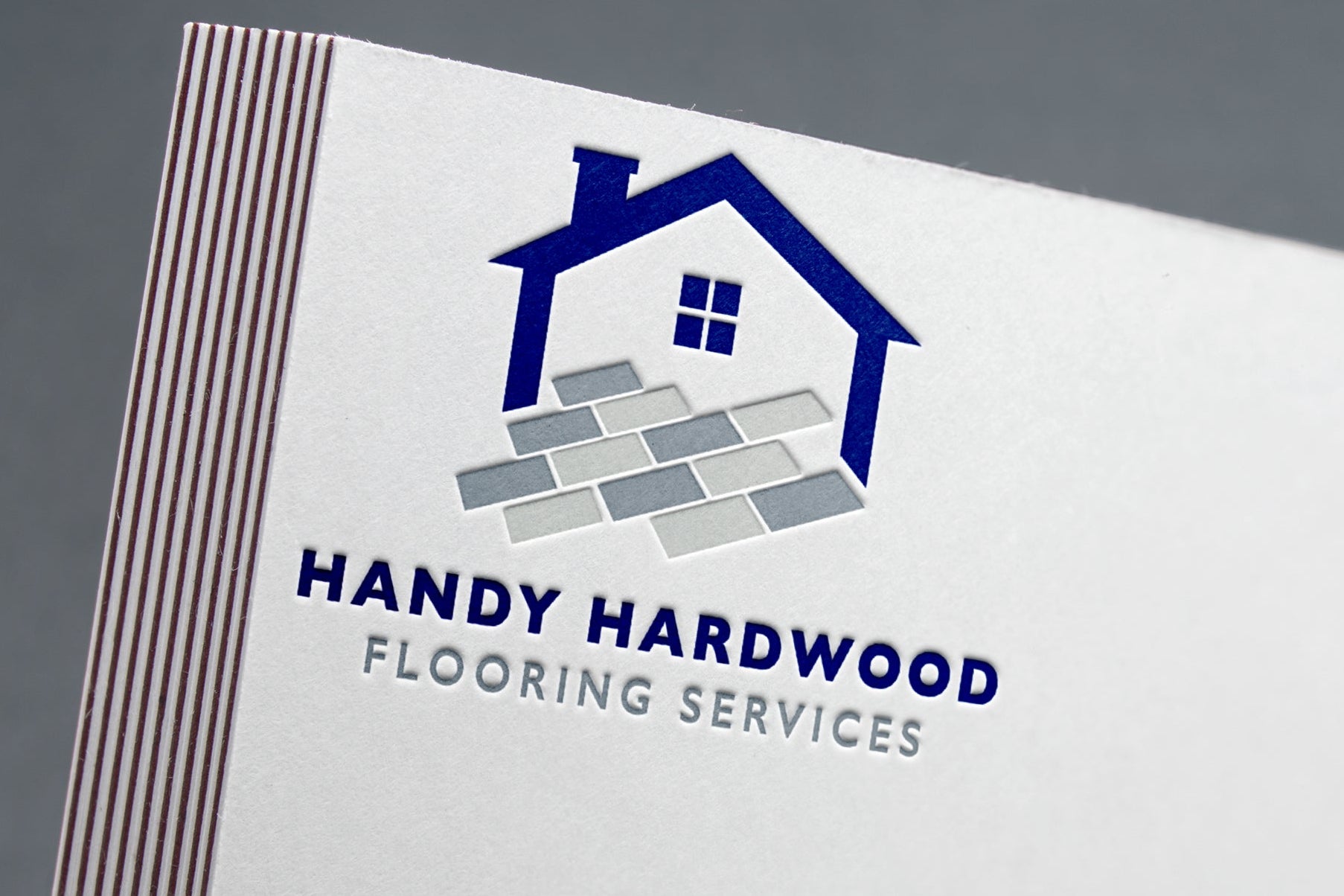 Logo Design - Home Remodeling Logo | Home Renovation Logo | Flooring Business Logo | Flooring Services