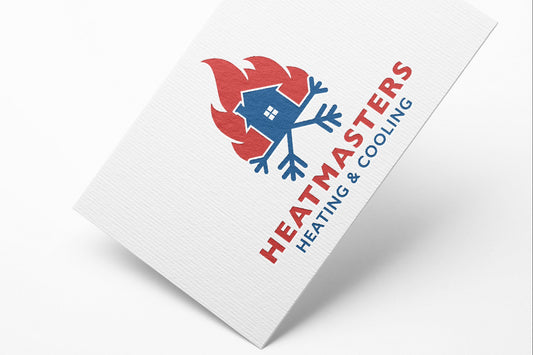 Logo Design - Heating and Air Conditioning Logo | HVAC Logo Design | Heating Cooling Logo Design