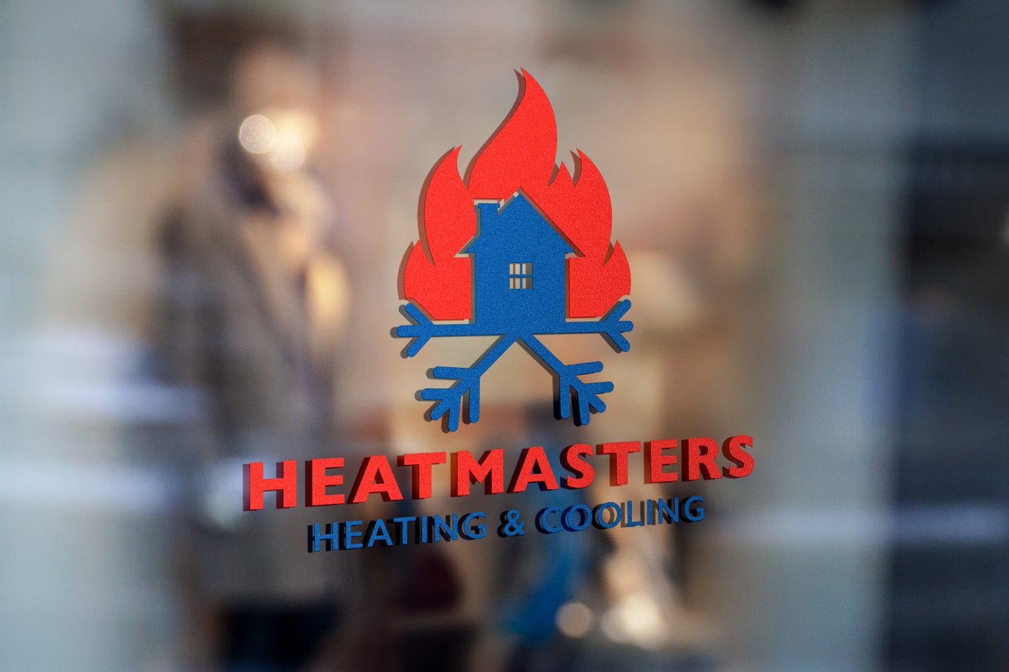 Logo Design - Heating and Air Conditioning Logo | HVAC Logo Design | Heating Cooling Logo Design