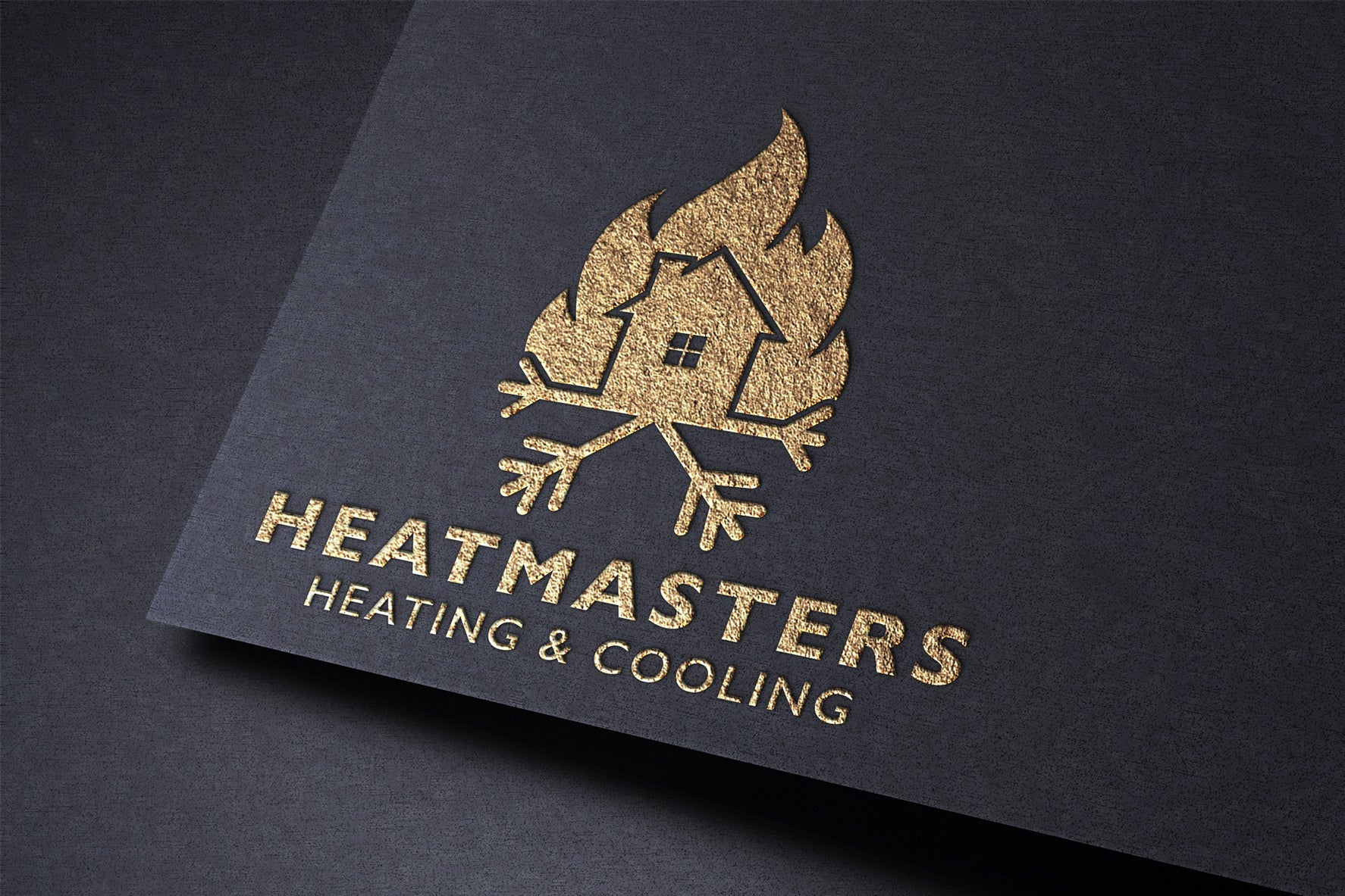 Logo Design - Heating and Air Conditioning Logo | HVAC Logo Design | Heating Cooling Logo Design