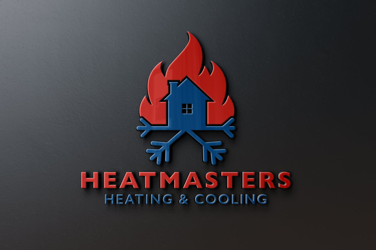 Logo Design - Heating and Air Conditioning Logo | HVAC Logo Design | Heating Cooling Logo Design