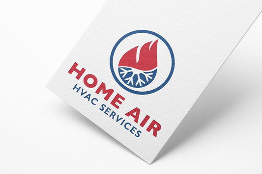 Logo Design - HVAC Logo | Air Conditioning Logo | Heating Logo| Heating Cooling