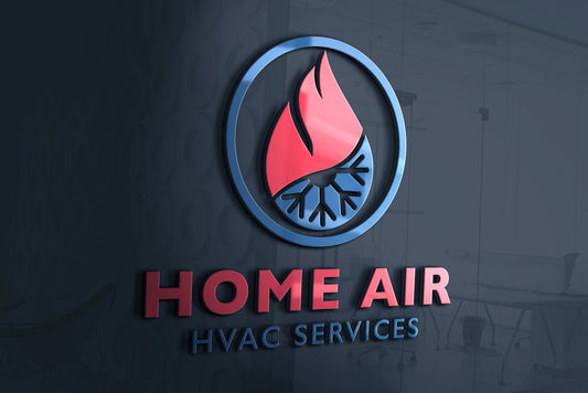 Logo Design - HVAC Logo | Air Conditioning Logo | Heating Logo| Heating Cooling