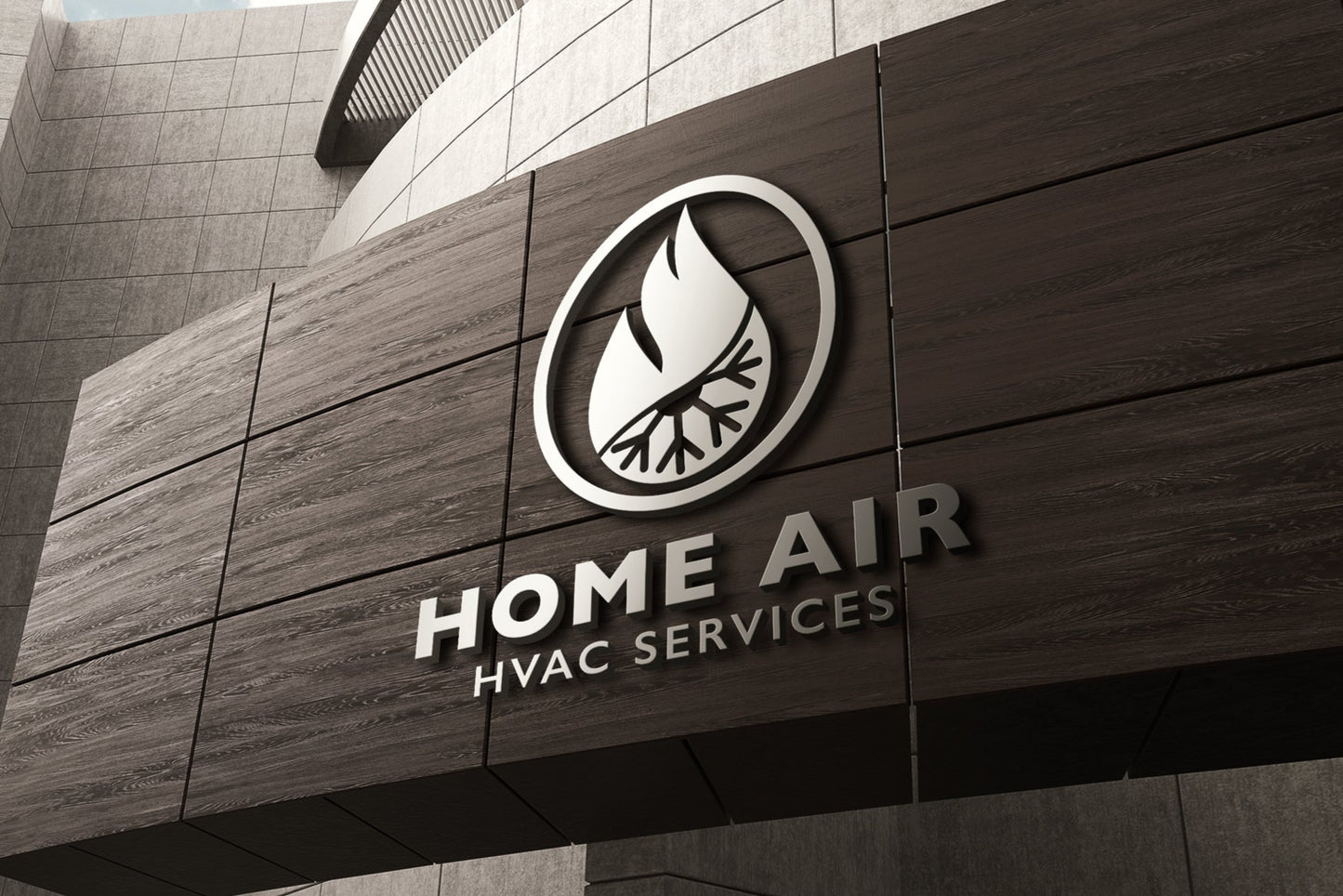 Logo Design - HVAC Logo | Air Conditioning Logo | Heating Logo| Heating Cooling