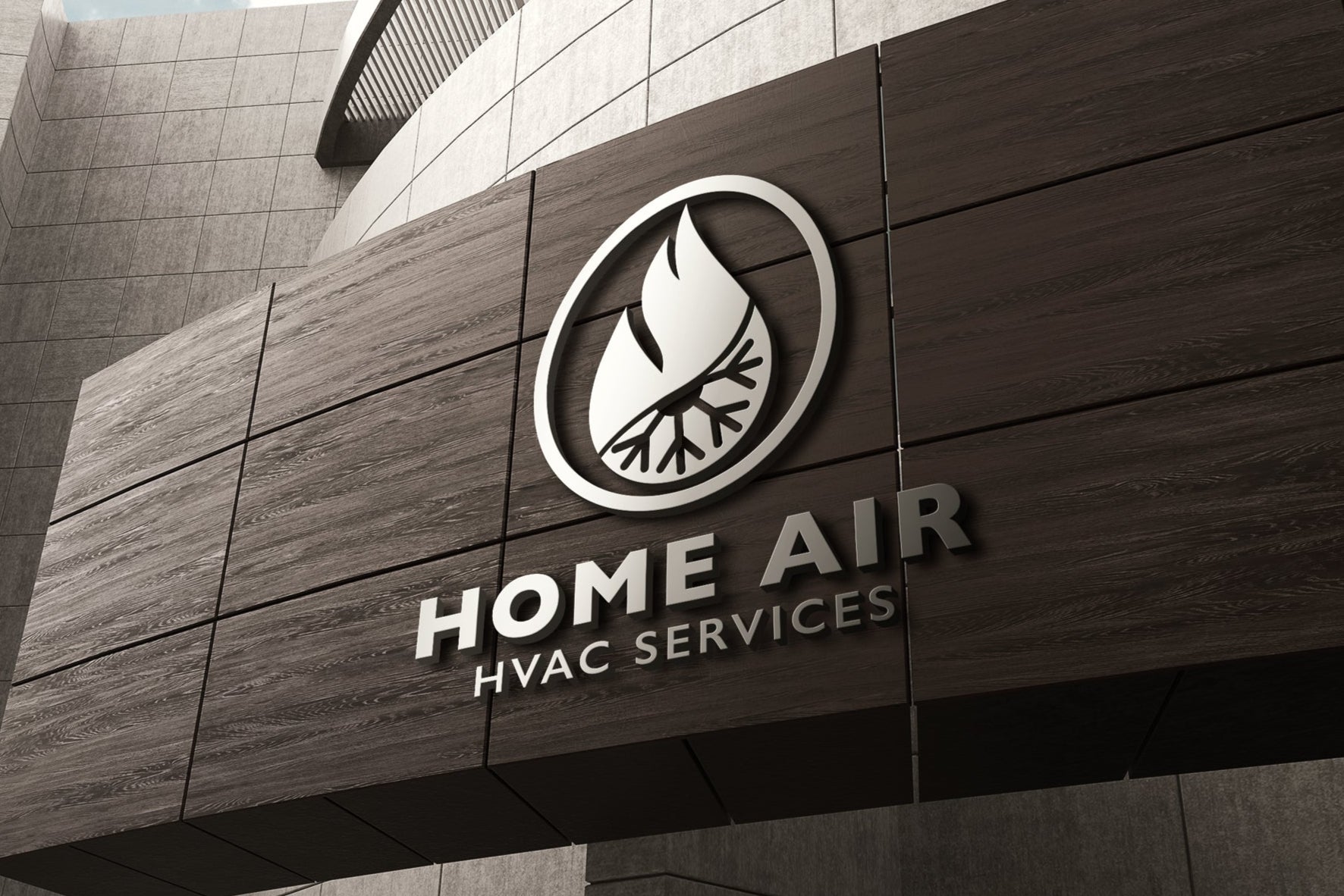 Logo Design - HVAC Logo | Air Conditioning Logo | Heating Logo| Heating Cooling
