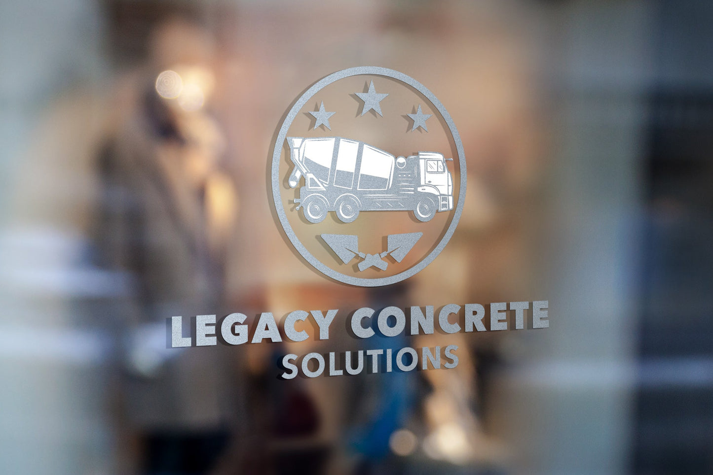Logo Design - Construction Logo Design | Concrete Business Logo | Cement Truck Logo | Concrete Company Logo