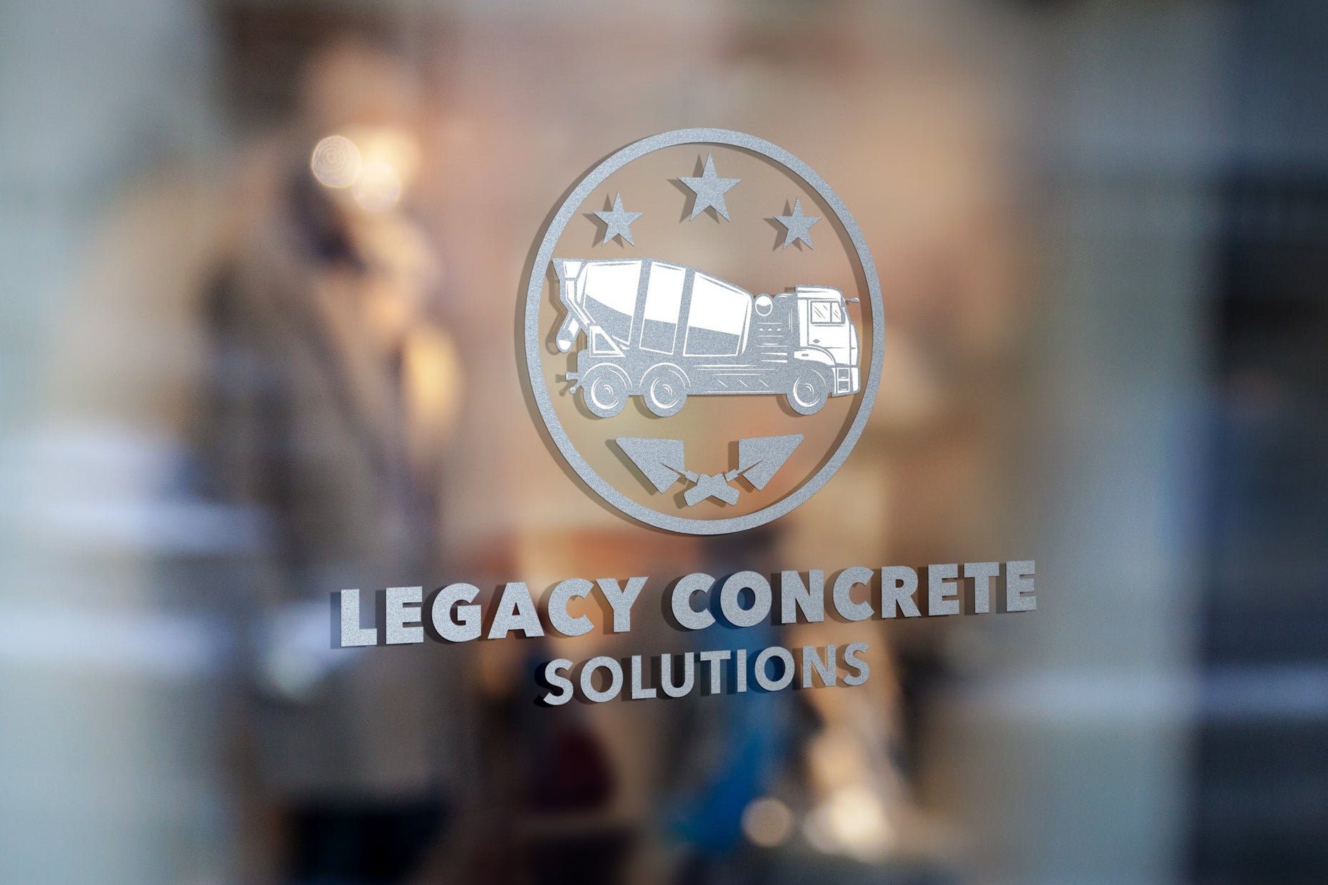 Logo Design - Construction Logo Design | Concrete Business Logo | Cement Truck Logo | Concrete Company Logo