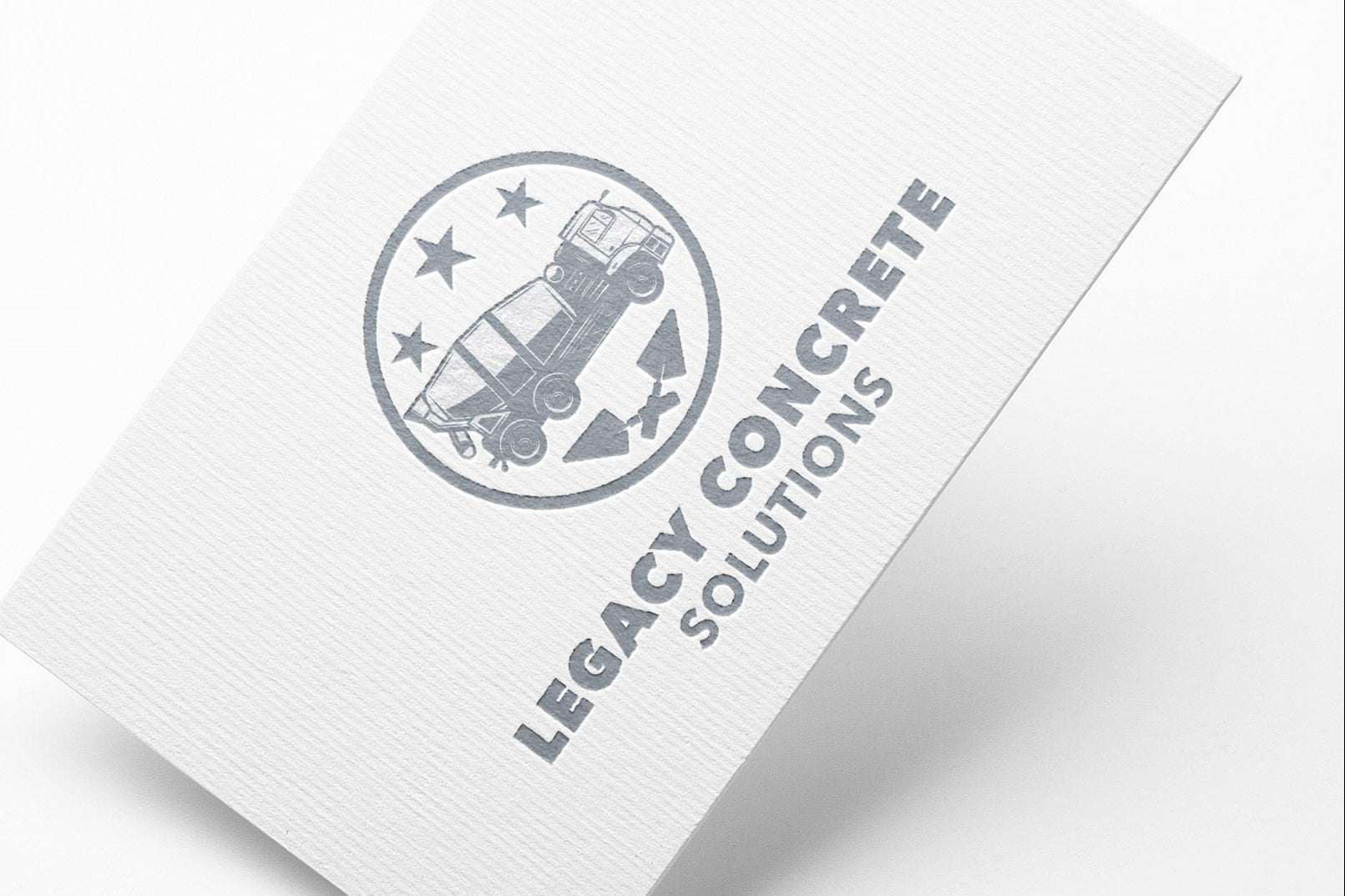 Logo Design - Construction Logo Design | Concrete Business Logo | Cement Truck Logo | Concrete Company Logo
