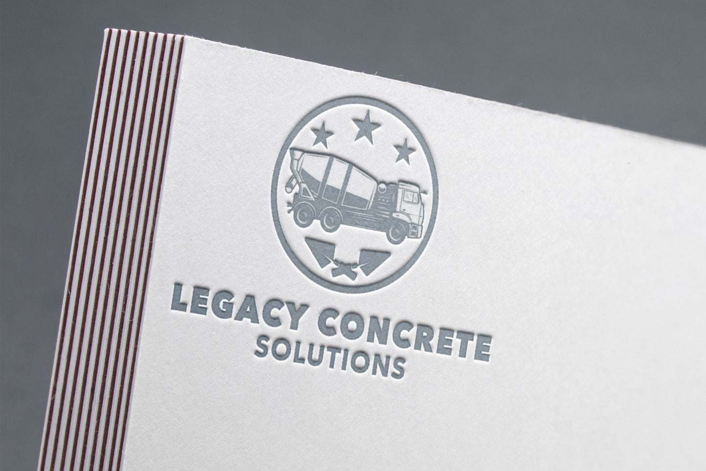 Logo Design - Construction Logo Design | Concrete Business Logo | Cement Truck Logo | Concrete Company Logo