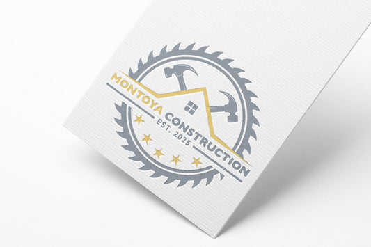 Logo Design - Construction Business Logo Design | Roofing Logo | Home Repair Logo | Handyman Logo