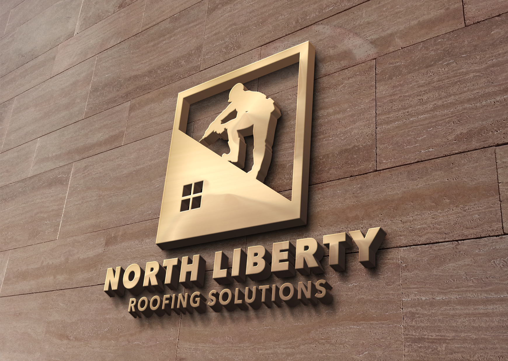 Logo Design - Construction Business Logo | Roofing Services Logo Design | Construction Design | House Logo