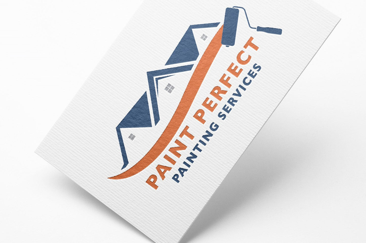 Painting Business Logo Design | Painting Company Logo | Paint Brush Logo Design | Paint Roller Design | Paint Services Logo | Construction