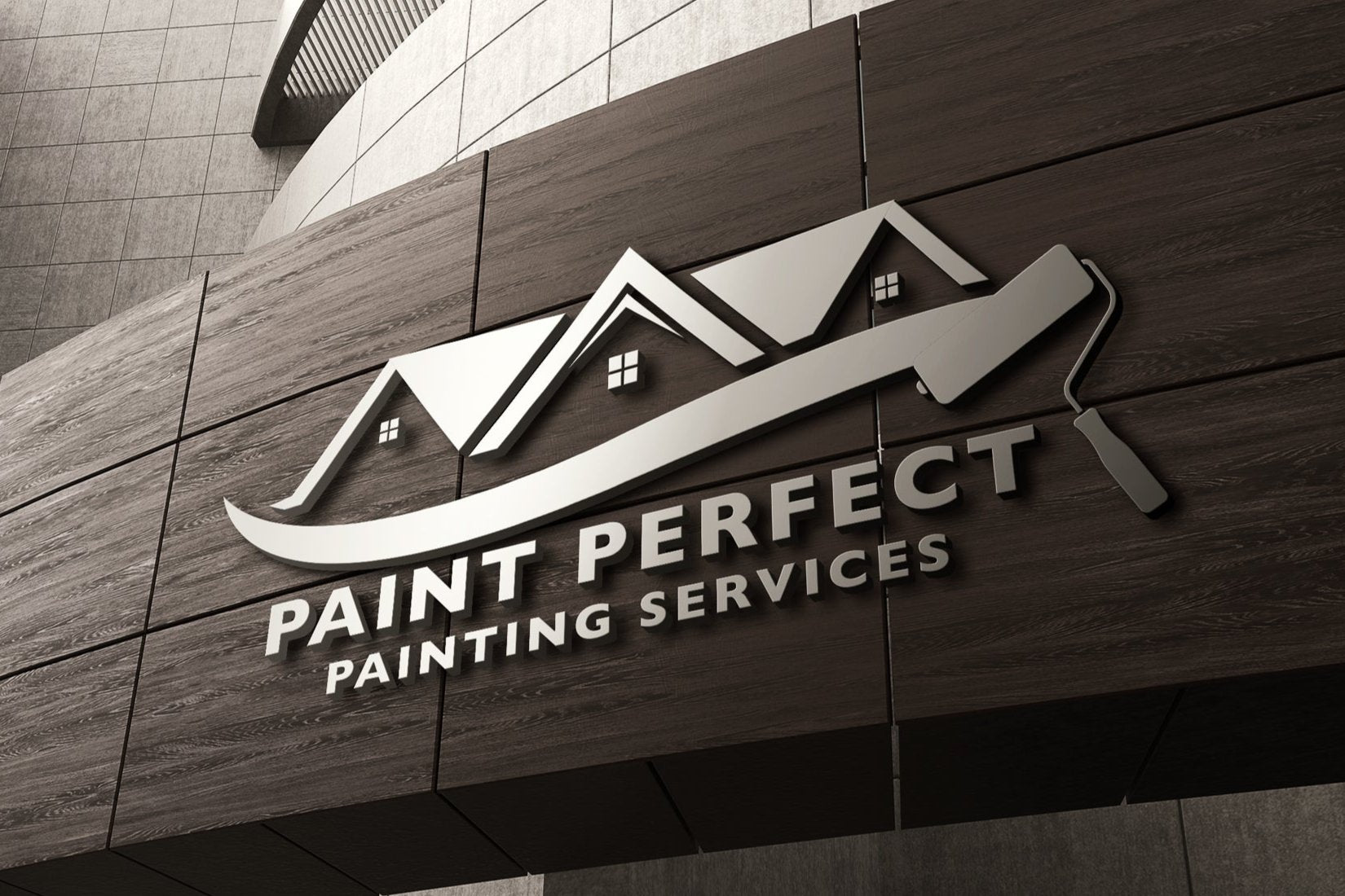 Painting Business Logo Design | Painting Company Logo | Paint Brush Logo Design | Paint Roller Design | Paint Services Logo | Construction