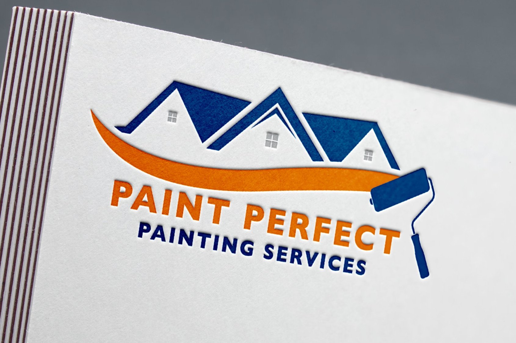 Painting Business Logo Design | Painting Company Logo | Paint Brush Logo Design | Paint Roller Design | Paint Services Logo | Construction