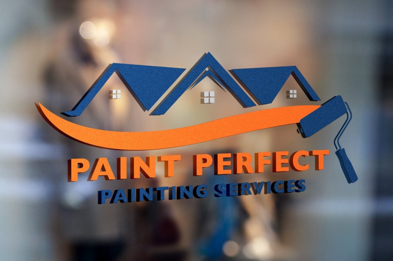 Painting Business Logo Design | Painting Company Logo | Paint Brush Logo Design | Paint Roller Design | Paint Services Logo | Construction