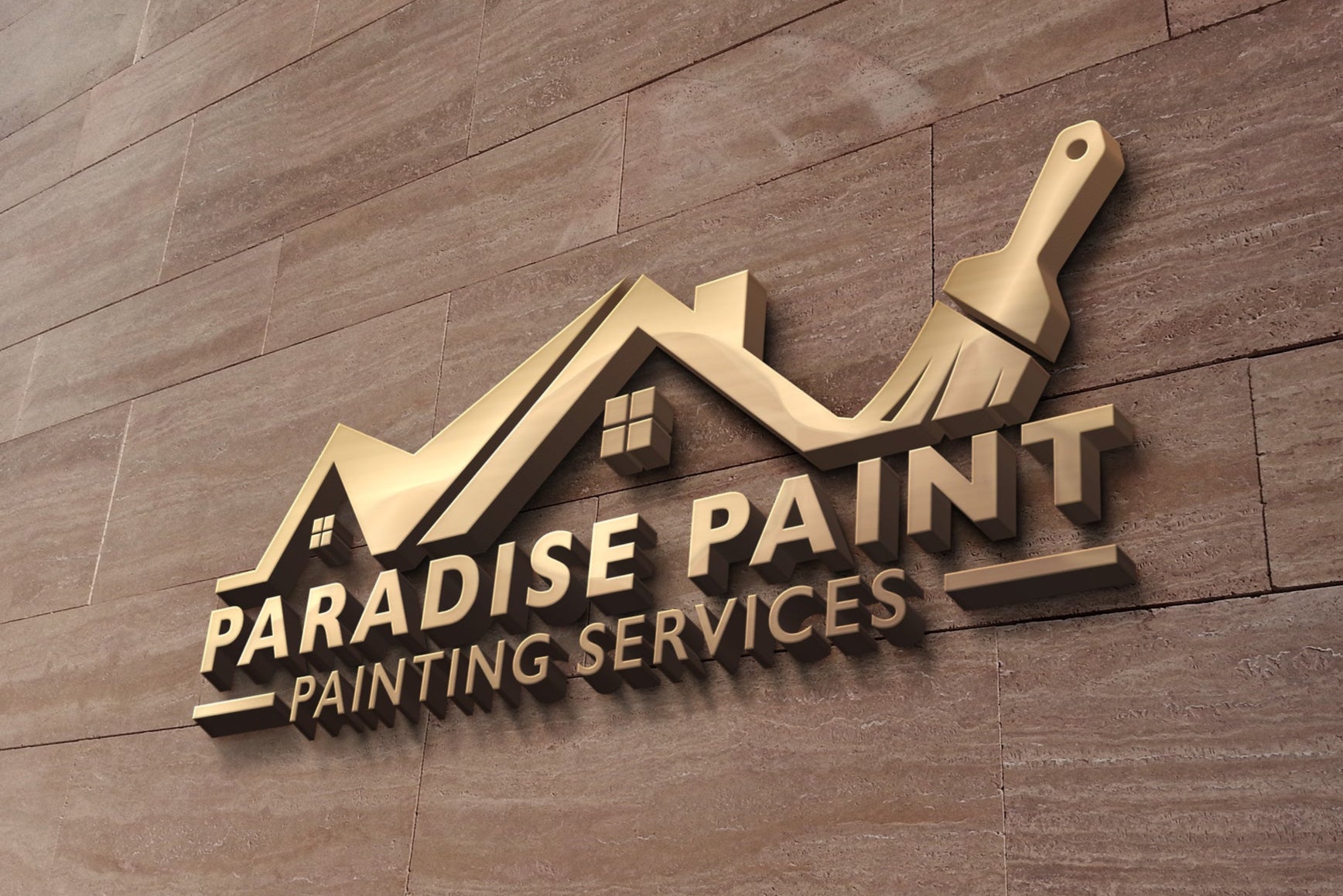 Logo Design - Painting Business Logo | Painting Company Logo | Paint Brush Design | Remodeling Logo