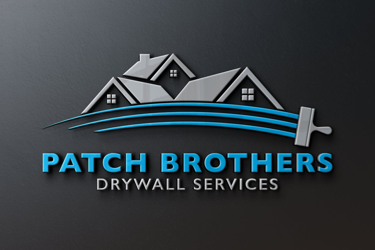 Logo Design - Drywall Services Logo | Construction Logo Design | Drywall Business Logo | Repair Man Logo