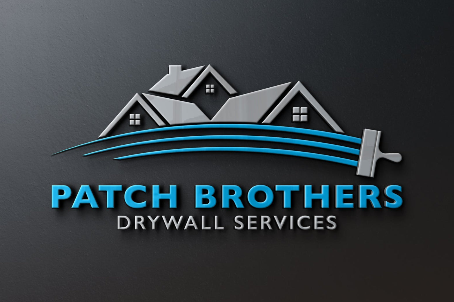 Logo Design - Drywall Services Logo | Construction Logo Design | Drywall Business Logo | Repair Man Logo