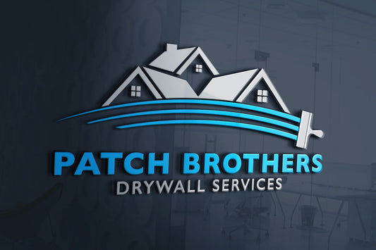 Logo Design - Drywall Services Logo | Construction Logo Design | Drywall Business Logo | Repair Man Logo