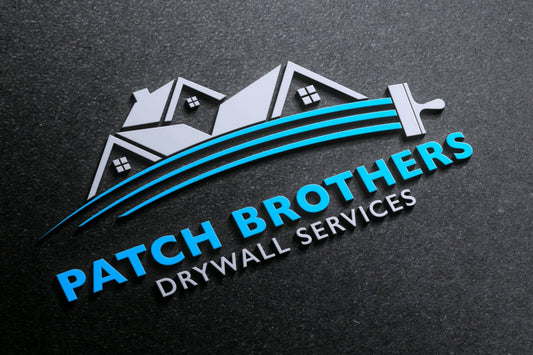 Logo Design - Drywall Services Logo | Construction Logo Design | Drywall Business Logo | Repair Man Logo