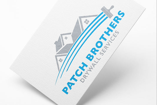 Logo Design - Drywall Services Logo | Construction Logo Design | Drywall Business Logo | Repair Man Logo