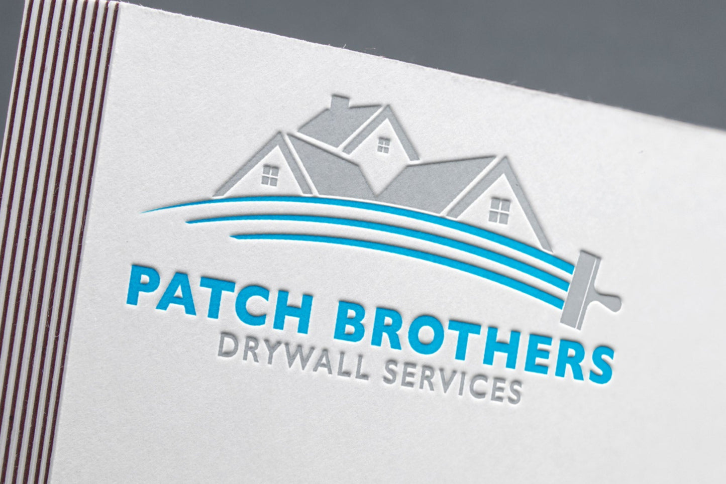 Logo Design - Drywall Services Logo | Construction Logo Design | Drywall Business Logo | Repair Man Logo