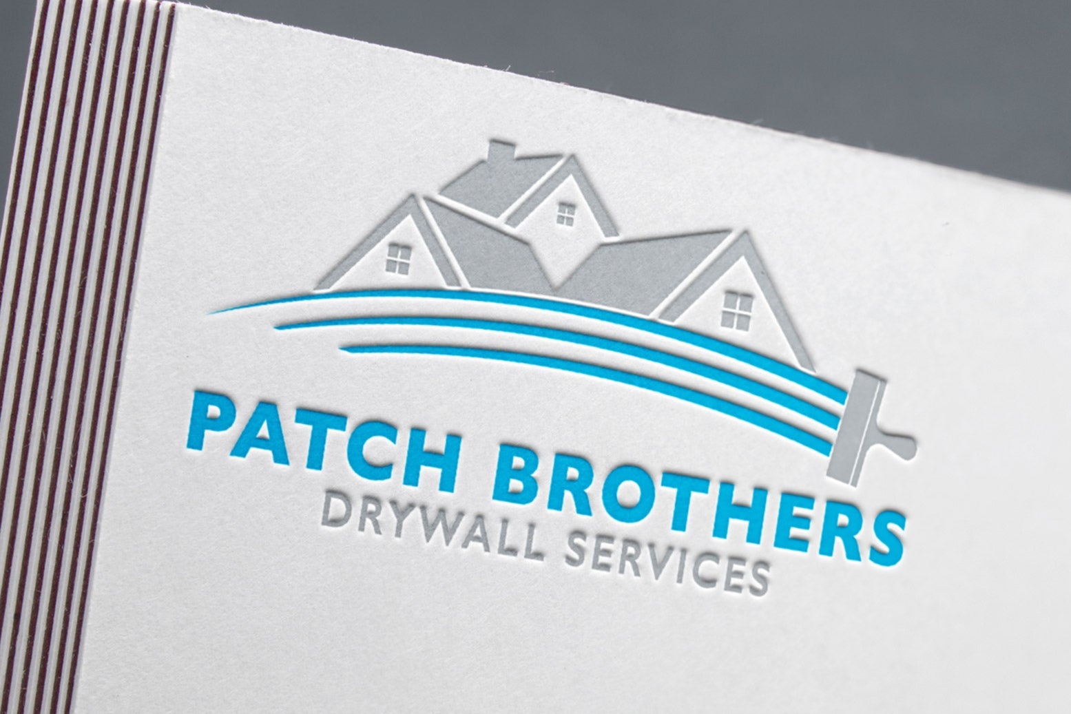 Logo Design - Drywall Services Logo | Construction Logo Design | Drywall Business Logo | Repair Man Logo