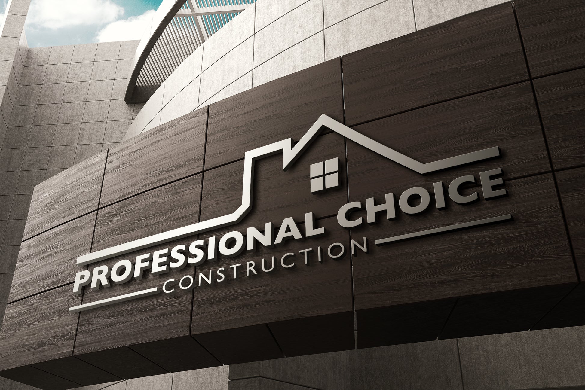 Logo Design - Construction Logo | Roofing Business Logo | Real Estate Business | House Design