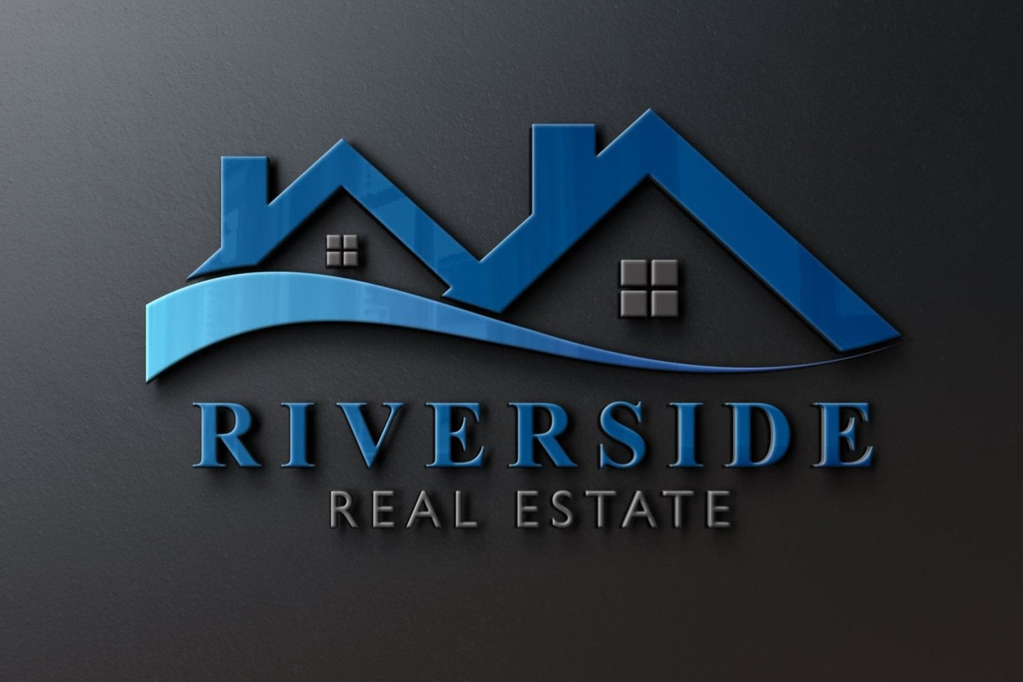 Logo Design | Real Estate Logo | Realtor Logo | Real Estate Marketing | House Logo | Home Logo | Wave Design | Water Design